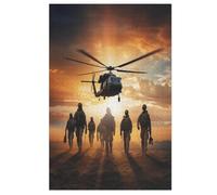 Puzzle hélicoptère pour Adultes Puzzles De 1000 Pièces pour Enfants, Puzzles en Bois pour Adultes, pour La Famille Et Les Amis （78×53cm）