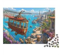 Puzzle Hélicoptères au-Dessus du Bosphore 1000 Pièces, Cadeau Voyage
