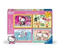 Puzzle Hello Kitty Allons-y, Hello Kitty ! Pack 4x100 pièces