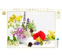 Puzzle · Herbes Sauvages colorées du Jardin Naturel | Un mélange d'herbes bénéfiques issues de la pharmacopée naturelle · 500 pièces · Format assemblé 48 × 36 cm · CALVENDO Puzzle