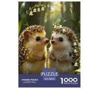 Puzzle Hérisson 1000 Pièces pour Adultes Et Enfants, Jeu en Famille, Jeu Éducatif, Puzzle Lily of The Vallée, Home Decor, Cadeau Famille 52x38cm/1000pcs