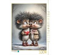 Puzzle · Hérisson - Amour | 1000 pièces · Format assemblé 64 × 48 cm · CALVENDO Puzzle