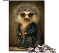 Puzzle hérisson en Costume pour Adultes, 1000 pièces, Jeu Familial Difficile, Anti-Stress, défi Difficile, Superbes Cadeaux et Jouets (26x38cm)