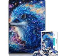 Puzzle Hérisson Étoile 1000 pièces pour Ados, pour Un Moment de détente à la Maison, Chaque pièce est Unique - Jeu Familial Stimulant et Amusant (50x75cm)
