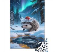 Puzzle Hérisson Miniature Qui Compte 1000 Pièces pour Adultes,Aurore Un Jeu De Dexérité Très Difficile Puzzle en Bois Jeu D'intelligence Un Jeu Cadeau Original 1000pcs (75x50cm)