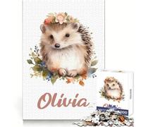 Puzzle hérisson Olivia Nursery 1000 pièces pour Adultes, Jeu de logique et de Stimulation, Amusant à Partager, Bords de qualité supérieure, Cadeau élégant (50x75cm)