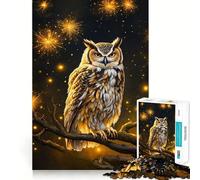Puzzle Hibou 1000 pièces pour Adultes, Jeu de logique Stimulant, Amusant à Partager, Bords de qualité supérieure, Cadeau élégant (38x26cm)