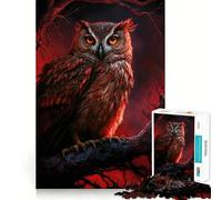 Puzzle Hibou Animal Difficile 1000 Pièces pour Adultes Stimule la Mémoire Jeu Apaisant Découpe Premium (38x26cm)
