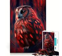 Puzzle Hibou Animal Difficile pour Adultes 1000 Pièces Jeu de Mémoire Facile à Assembler Cadeau Artistique (38x52cm)