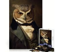 Puzzle Hibou Aristocrate Difficile pour Adultes 1000 Pièces Stimule la Mémoire Jeu Apaisant Découpe Premium Cadeau Parfait (38x52cm)