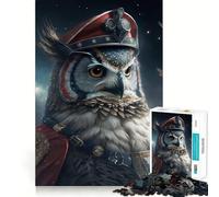 Puzzle Hibou Astronaute 1000 Pièces pour Adolescents Jeu de Logique et de Détente Découpe Précise (38x52cm)