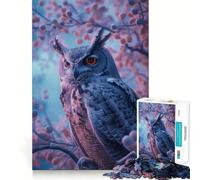 Puzzle Hibou Coucher de Soleil élégant pour Adolescents 1000 pièces Jeu Intelligent à Partager en Famille Motif à Assembler et à Choisir Parmi Les vœux du Père Noël (50x75cm)
