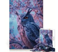 Puzzle Hibou Coucher de Soleil élégant pour Adolescents 1000 pièces Jeu Intelligent à Partager en Famille Motif à Assembler et à Choisir Parmi Les vœux du Père Noël (50x75cm)