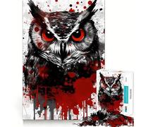Puzzle Hibou des Marais de l'Ouest 1000 pièces pour Adolescents Stimule l'esprit Ajustement Parfait Loisirs captivants pour des Moments de détente à la Maison (38x26cm)