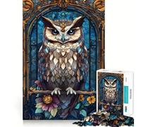 Puzzle Hibou Difficile pour Adultes 1000 Pièces Jeu de Mémoire Facile à Assembler Cadeau Artistique (38x52cm)