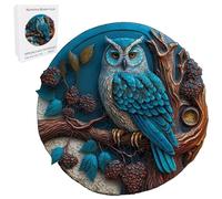 Puzzle Hibou en Bois de 220 à 260 pièces pour Enfants et Adultes, Jouet éducatif en Forme d'animal réaliste de 11, 1x11, 2 Pouces