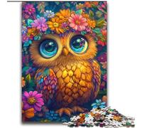 Puzzle Hibou Fleurs 2000 pièces pour Adultes, Jeu Stimulant, Chaque pièce est Unique - Jeu Familial Stimulant (70x100cm)