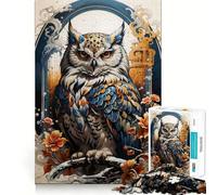 Puzzle Hibou Gardien Céleste 1000 Pièces Adulte Jeu de Puzzle Défi Mental Jeu de