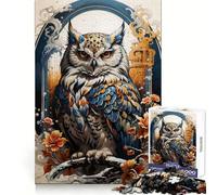 Puzzle Hibou Gardien Céleste 1000 Pièces Adulte Jeu de Puzzle Défi Mental Jeu de