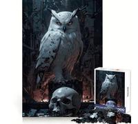 Puzzle Hibou Gardien Nocturne pour Adultes, 1000 Pièces, Jeu de Réflexion, Détente et Image à Assembler, Cadeau Parfait (38x26cm)