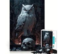 Puzzle Hibou Gardien Nocturne pour Adultes, 1000 Pièces, Jeu de Réflexion, Détente et Image à Assembler, Cadeau Parfait (38x26cm)