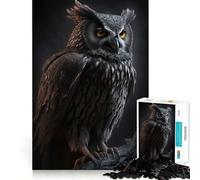 Puzzle Hibou I Adultes 1000 Pièces Jeu de réflexion Anti-Stress Décoration Murale Transparente (38x52cm)