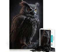 Puzzle Hibou I Difficile pour Adultes 1000 Pièces Jeu Intelligent Maison Amusant Assembler l'image Cadeau Festif (50x75cm)