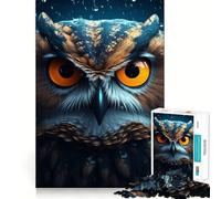 Puzzle Hibou Magique 1000 Pièces pour Adultes Jouet Intelligent Activité à Domicile Découpe Précise Décoration Murale (50x75cm)