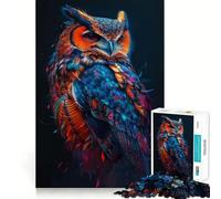 Puzzle Hibou Magique de 1000 pièces pour Adolescents, Jeu de réflexion, Jouet à Partager à la Maison, découpe Nette, (50x75cm)
