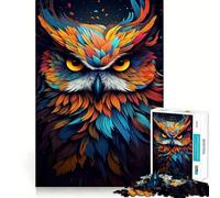 Puzzle Hibou Magique Difficile pour Adultes 1000 Pièces Jeu Intelligent Maison Amusant Assembler l'image Cadeau Festif (38x52cm)