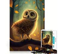 Puzzle Hibou Mignon 1000 Pièces pour Adolescents Jeu de Réflexion et de Détermination Découpe Précise (38x26cm)