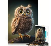 Puzzle Hibou Mignon de 1000 pièces pour Adultes, pour se détendre et s'amuser (50x75cm)