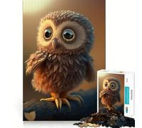 Puzzle Hibou Mignon et Difficile pour Adultes, 1000 pièces, stimule la mémoire, Jeu apaisant, découpe de qualité supérieure, (38x52cm)