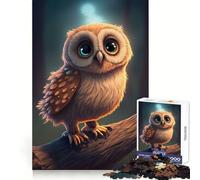 Puzzle Hibou Mignon pour Adolescents, 1000 pièces, Jeu Intelligent à Partager en Famille, Motif à Assembler, Cadeau du Père Noël (38x26cm)