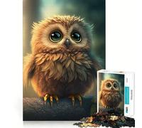 Puzzle Hibou Mignon pour Adultes, 1000 pièces, Casse-tête cérébral, Plaisir Lent, Assemblage d'image, Cadeau Parfait (38x52cm)