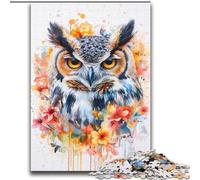 Puzzle Hibou Mystérieux 2000 pièces pour Adolescents, à partir de 14 Ans, décoration Murale, Cadeaux Uniques pour Anniversaire et Noël (70x100cm)