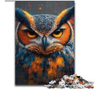 Puzzle Hibou Mystérieux pour Adultes et Ados 1000 Pièces, Jeux Éducatifs, Décoration Maison, Cadeau d'anniversaire, Cadeaux, Art Mural (26x38cm)