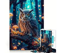 Puzzle Hibou Mystique pour Adolescents 1000 Pièces Jeu de Réflexion Loisirs Amusant Découpe Premium Cadeau Bienveillant (50x75cm)