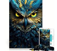 Puzzle Hibou Néon 1000 Pièces pour Adultes Jeu de Puzzle Stimulation Cérébrale Moment de Partage et Art Cadeau Élégant (50x75cm)