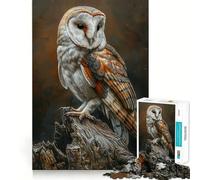 Puzzle Hibou Oiseau 1000 Pièces pour Adolescents Souvenirs, Séduction, Découpe Lisse, Cadeau Élégant (38x26cm)