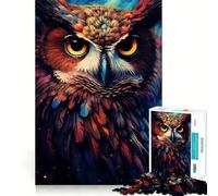 Puzzle Hibou Oiseau Difficile 1000 Pièces pour Adultes Assemblage Facile et Détente Cadeau Artistique (38x52cm)