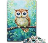Puzzle Hibou perché sur Un Arbre pour Adolescents, Jeu éducatif, décoration Murale, Cadeaux d'anniversaire et de Noël Uniques (38x26cm)