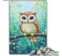 Puzzle Hibou perché sur Un Arbre pour Adultes et Adolescents, 2000 pièces, Jeux éducatifs et éducatifs pour Toute la Famille, avec Affiche et fiche de Questions-réponses (70x100cm)