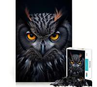 Puzzle Hibou pour Adolescents 1000 pièces, Jeu intellectuel, détente et Calme, découpe de qualité, Cadeau de Saison (50x75cm)