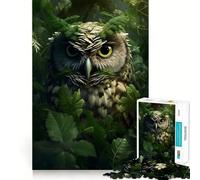 Puzzle Hibou pour Adultes, 1000 pièces, Puzzle cérébral Relaxant, Image à Assembler, Cadeau de Noël (38x26cm)