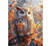 Puzzle Hiboux Mignons Automne de 500 Pièces pour Adultes, Puzzles 500 pièces Adultes, Jigsaw Puzzle d'art pour Défi, Puzzles Coloré à Faire soi-même pour la Décoration de la Maison