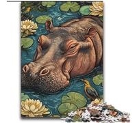 Puzzle Hippo 2000 pièces pour Adultes et Adolescents, Collection d'artistes, Beaux-Arts (70x100cm)