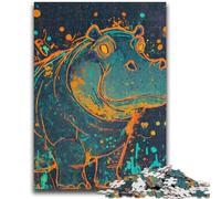 Puzzle Hippo Fantastique 1000 Pièces pour Ados, à partir de 14 Ans Casse-tête Jeux Familiaux Cadeaux d'anniversaire Noël 50x75cm