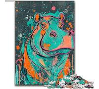 Puzzle Hippo Fantasy pour Adolescents 1000 pièces, Jouet éducatif Anti-Stress, idéal comme Cadeau pour Toute la Famille (50x75cm)