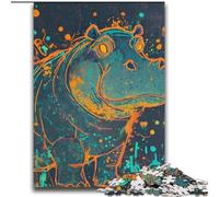 Puzzle Hippo Fantasy pour Adultes, 2000 pièces, Jeu éducatif Familial, idéal pour la décoration de Bureau (70x100cm)